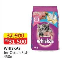 Promo Harga WHISKAS Dry Food Junior Ocean Fish 450 gr - Alfamart