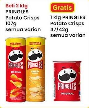 Promo Harga Pringles Potato Crisps All Variants 107 gr - Indomaret