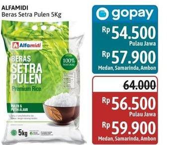 Promo Harga Alfamidi Beras Setra Pulen 5000 gr - Alfamidi