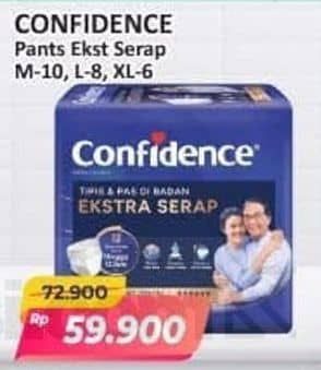 Promo Harga Confidence Adult Pants Tipis & Pas Di Badan M10, L8, XL6 6 pcs - Alfamart