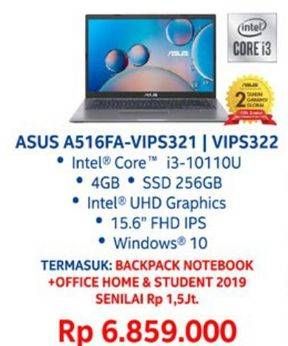 Promo Harga ASUS A516 Laptop  - Carrefour
