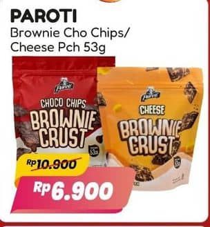 Promo Harga Paroti Brownie Crust Choco Chips, Cheese 53 gr - Alfamart