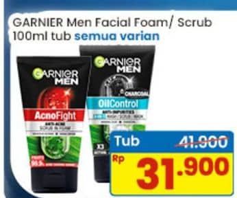Promo Harga Garnier Men Acno Fight Facial Foam All Variants 100 ml - Indomaret