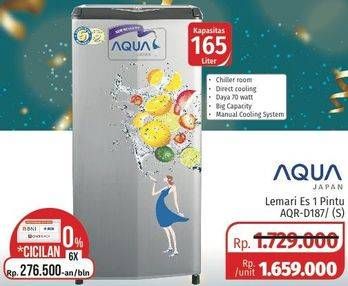 Promo Harga AQUA AQR-D187(S)  - Lotte Grosir