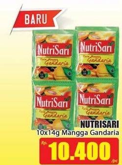 Promo Harga NUTRISARI Powder Drink Mangga Gandaria per 10 sachet 14 gr - Hari Hari