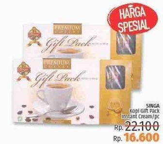 Promo Harga Singa Kopi Instant Gift Pack Cream  - LotteMart