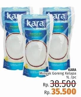 Promo Harga KARA Coconut Oil 1000 ml - LotteMart