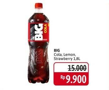 Promo Harga Aje Big Cola Minuman Soda Cola, Lemon, Strawberry 1800 ml - Alfamidi