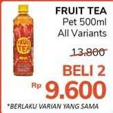 Promo Harga SOSRO Fruit Tea All Variants 500 ml - Alfamidi