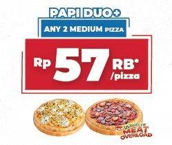 Promo Harga Dominos Paket Pizza Duo Plus  - Domino Pizza