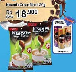 Promo Harga Nescafe Green Blend per 2 pouch 20 gr - Carrefour