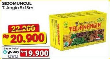 Promo Harga Sido Muncul Jamu Tolak Angin Cair + Madu per 5 sachet 15 ml - Alfamart