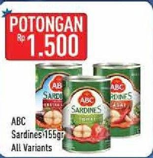 Promo Harga ABC Sardines All Variants 155 gr - Hypermart