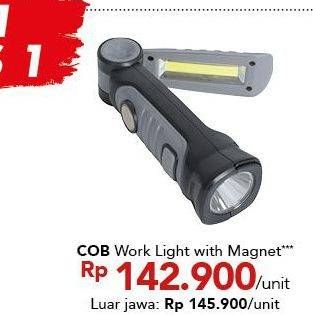 Promo Harga Cob Work Light With Magnet  - Carrefour