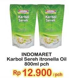 Promo Harga INDOMARET Karbol Sereh Citronella Oil 800 ml - Indomaret