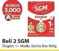 Promo Harga SGM Eksplor 1+ Susu Pertumbuhan Madu, Vanila 900 gr - Alfamart