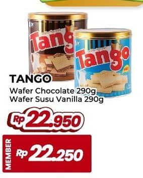 Promo Harga Tango Wafer Chocolate, Vanilla Milk 300 gr - Yogya