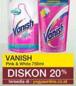 Promo Harga Vanish Penghilang Noda Cair Putih, Pink 750 ml - Yogya