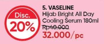 Promo Harga VASELINE Hijab Bright Body Serum 180 ml - Guardian