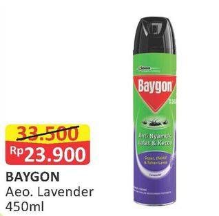 Promo Harga BAYGON Insektisida Spray Lavender 450 ml - Alfamart