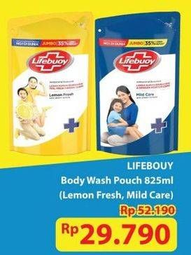 Promo Harga Lifebuoy Body Wash Lemon Fresh, Mild Care 850 ml - Hypermart