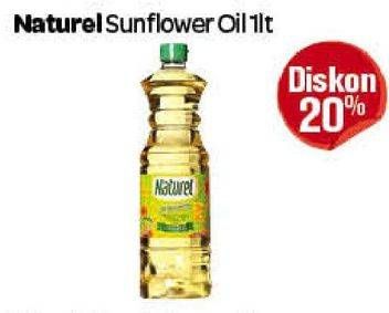 Promo Harga NATUREL Sunflower Oil 1 ltr - Carrefour
