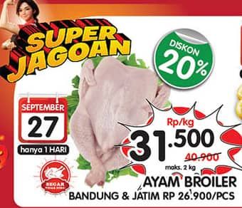 Promo Harga Ayam Broiler  - Superindo