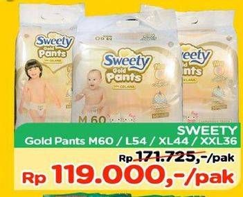 Promo Harga Sweety Gold Pants M60, L54, XL44, XXL36  - TIP TOP