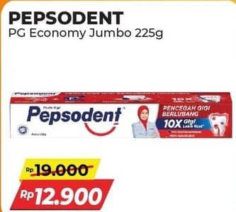 Promo Harga Pepsodent Pasta Gigi Pencegah Gigi Berlubang White 225 gr - Alfamart