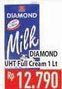 Promo Harga DIAMOND Milk UHT Full Cream 1 ltr - Hypermart