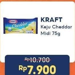 Promo Harga KRAFT Cheddar Mini 75 gr - Indomaret