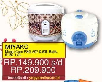 Promo Harga MIYAKO Magic Com PSG 607, 512C  - Yogya