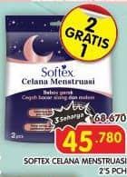 Promo Harga Softex Celana Menstruasi All Size 2 pcs - Superindo