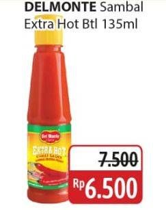 Promo Harga Del Monte Sauce Extra Hot Chilli 140 ml - Alfamidi