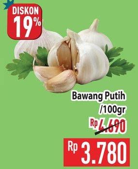 Promo Harga Bawang Putih per 100 gr - Hypermart