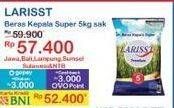 Promo Harga Larisst Beras Kepala Super 5000 gr - Indomaret