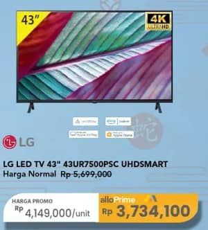 Promo Harga LG 43UR7500PSC  - Carrefour