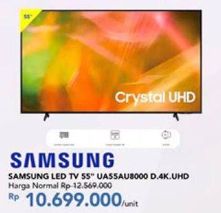 Promo Harga SAMSUNG UA55AU8000 - UHD Smart TV 55"  - Carrefour