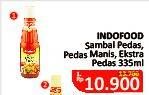 Promo Harga INDOFOOD Sambal Pedas, Pedas Manis, Ekstra Pedas 335 ml - Alfamidi