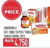 Promo Harga ENERVON-C Eff TUbe 10s / Tablet 4s / Tablet Botol 30s  - Hypermart