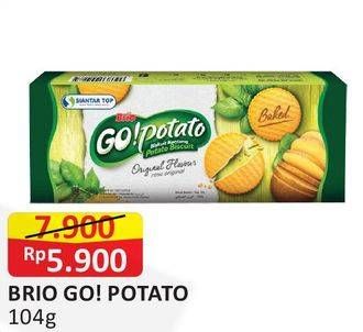 Promo Harga SIANTAR TOP GO Potato Biskuit Kentang Original 104 gr - Alfamart