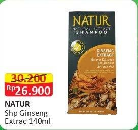 Promo Harga NATUR Shampoo Gingseng 140 ml - Alfamart