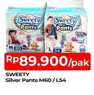 Promo Harga Sweety Silver Pants L54, M60 54 pcs - TIP TOP