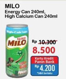 Promo Harga Milo Susu UHT Original, Calcium 240 ml - Alfamart