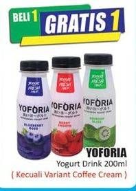 Promo Harga YOFORIA Yoghurt 200 ml - Hari Hari
