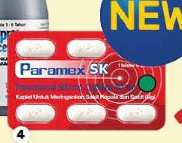 Promo Harga PARAMEX SK Paracetamol 6 pcs - Guardian