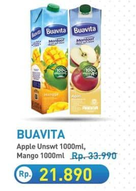 Promo Harga Buavita Fresh Juice Apple, Mango 1000 ml - Hypermart