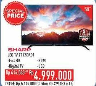 Promo Harga SHARP 2T-C50AD1i Full-HD 50"  - Hypermart