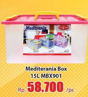 Promo Harga OWL PLAST Mediterania Box MBX901 15 ltr - Hari Hari