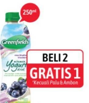 Promo Harga GREENFIELDS Yogurt 250 ml - Alfamidi